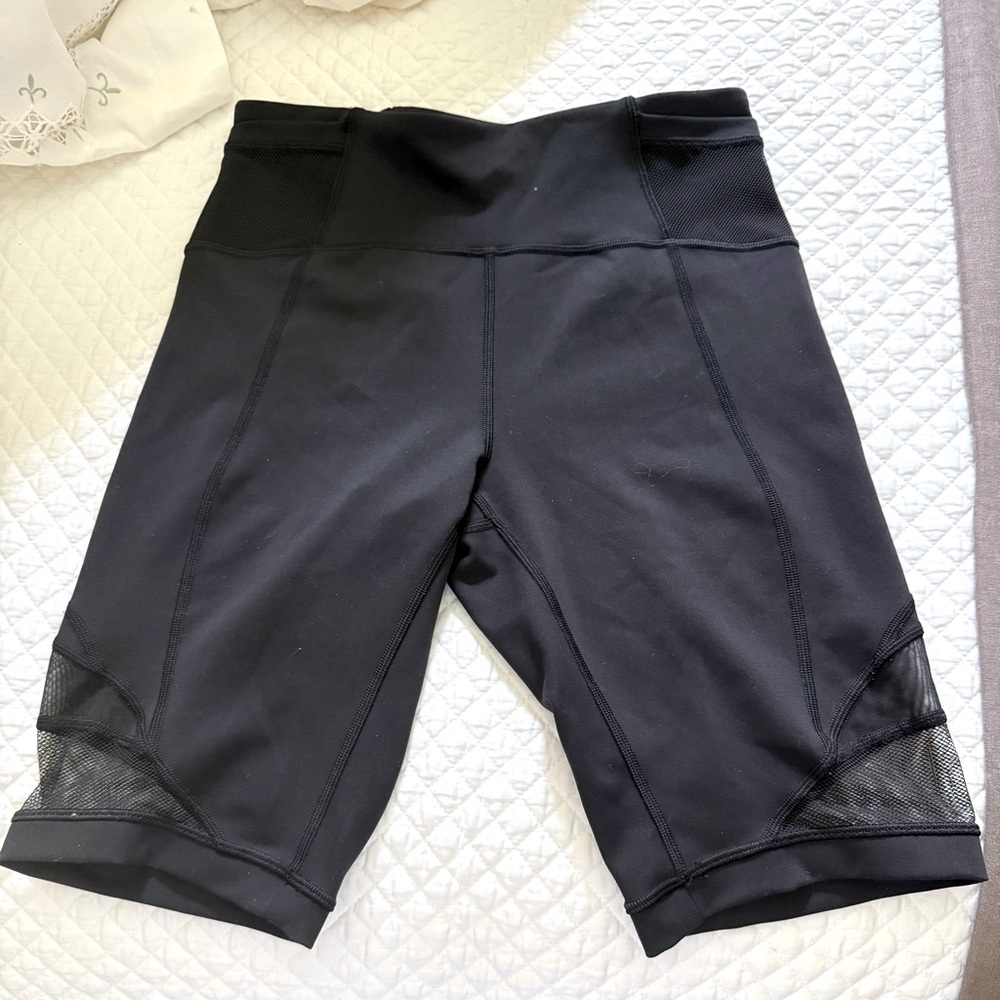 Lululemon Meshed Paneled Bike Shorts